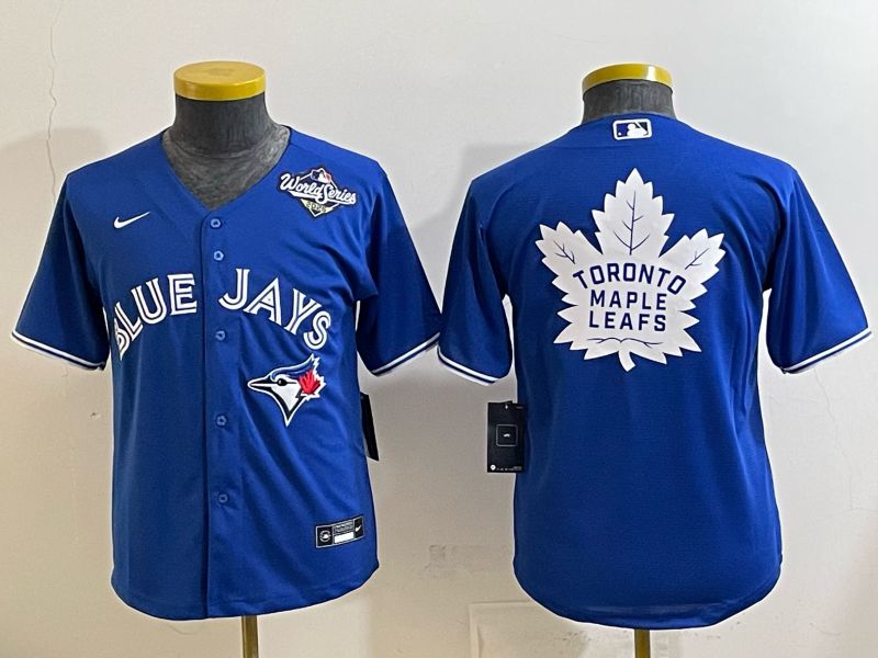 Youth 2025 Nike Toronto Blue Jays Blank blue Game MLB Jersey 08->youth mlb jersey->Youth Jersey